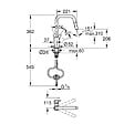 GROHE - START DN15 Mitigeur monocommande d'évier  avec douchette extractible ,Bec mobile, 2 Jets, Chrome (30631000) - vignette
