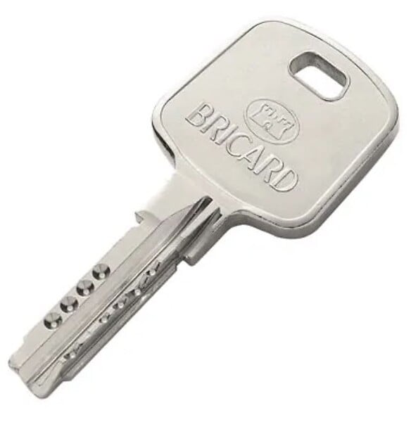 BRICARD - Cylindre double entrée SERIAL nickelé A2P* longueur 70=30+40mm série 8161 - BRICARD - 4315820 - large