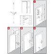 SECURY-T - Serrure de sûreté pour porte d'entrée avec tringles - En Applique - 6 points - Marron - Droite - Axe 60 mm - 5 clés - vignette