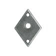 BOUVET - Rosace simple de style LV 100 fer cémenté patiné bec de cane - BOUVET - R66BD6032 - vignette
