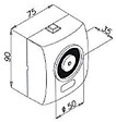 OPERA - Ventouse incendie 48V 50kg gris aluminium - OPERA - 19002HV - vignette