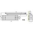 DORMAKABA - Corps pour ferme-porte bras à glissière finition blanc TS 92 G - vignette