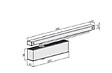 ECO SCHULTE - Ferme porte TS 31 avec bras à  glissière type B finition argent - ECO SCHULTE - 5030015452 - vignette