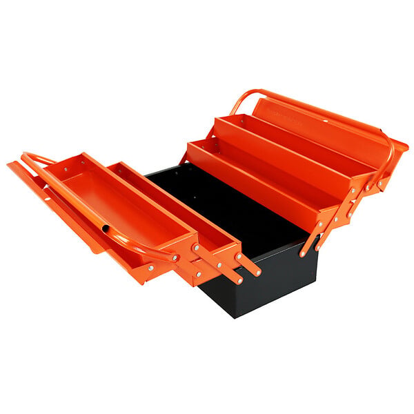 FISCHER DAREX - Caisse à outils métal 5 compartiments - Acier - 25Kg - large