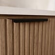 AURLANE - Pack Meuble salle de bain 60cm et Colonne de rangement - Façades Ondulées Décor Bois - MILO - vignette