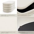 TECTAKE - Banc rembourré ALTU avec espace de rangement Aspect velours crème/ blanc - vignette