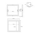 BEMETA - BEMETA HELP Miroir mural inclinable PMR 60 x 60cm - Acier - Blanc (301401044) - vignette
