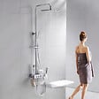 SWISS AQUA TECHNOLOGIES - Siège de douche rabattable PMR - charge 150 kg –  blanc (SATDSEDPLB) - vignette