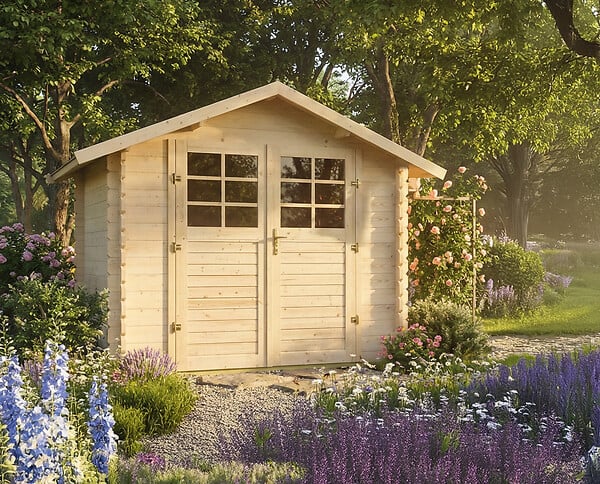 SOLID - Abri de jardin en bois - L.238xH.218xP.238cm - large
