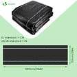 VOUNOT - Toile de paillage contre les mauvaises herbes 10Mx1M Anti-UV 100g/m2 - vignette