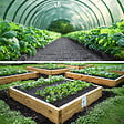 VOUNOT - Toile de paillage contre les mauvaises herbes 10Mx1M Anti-UV 100g/m2 - vignette