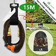 VOUNOT - Tuyau d’Arrosage Extensible 15m Renforce avec Accessoires orange - vignette