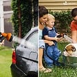 VOUNOT - Tuyau d’Arrosage Extensible 15m Renforce avec Accessoires orange - vignette