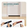 VOUNOT - Bas de porte isolant coupe froid 100 cm noir - vignette