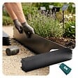 VOUNOT - Lot de 5 Bordure de jardin en métal flexible 100x18cm noir - vignette
