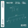 VOUNOT - Lot de 5 Bordures de jardin acier galvanise avec pointes ancrages 106x18cm noir - vignette