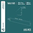 VOUNOT - Lot de 15 Bordure de jardin en métal flexible 100x13cm noir - vignette