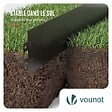 VOUNOT - Lot de 15 Bordure de jardin en métal flexible 100x13cm noir - vignette