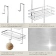 TECTAKE - Étagère de douche argent - vignette
