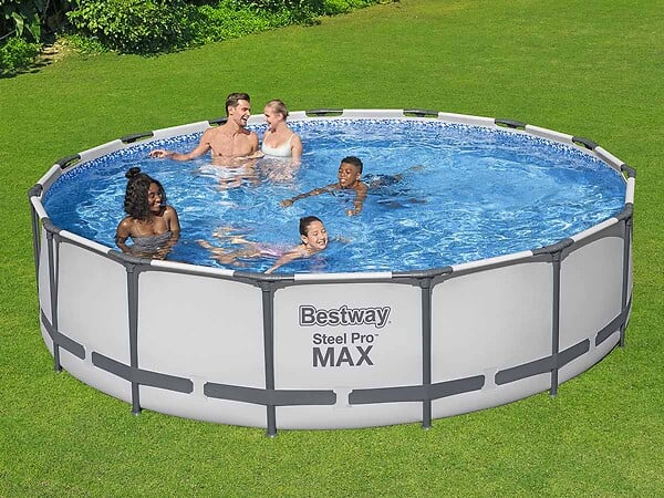 BESTWAY - Piscine tubulaire Steel Pro Max ronde 4,57 x 1,07 m - Bestway - large