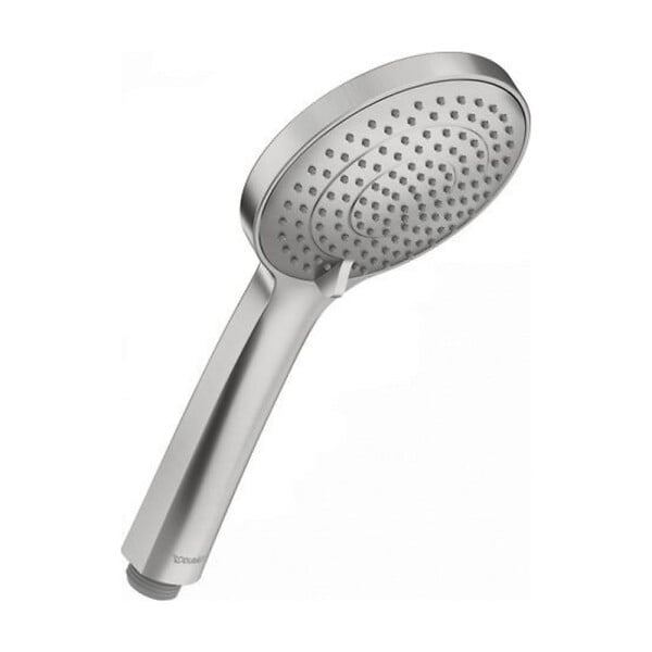 DURAVIT - Pommeau de douche 3 jets Universal avec curseur inox brossé + flexible de douche - large