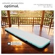 TECTAKE - Tapis Airtrack gonflable AirFlexy avec pompe à air électrique gris/bleu - vignette