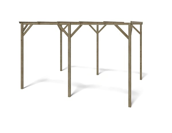 ALTANKA - Carport, abri de voiture  3x4 m - 12 m2 - CAR13 - large
