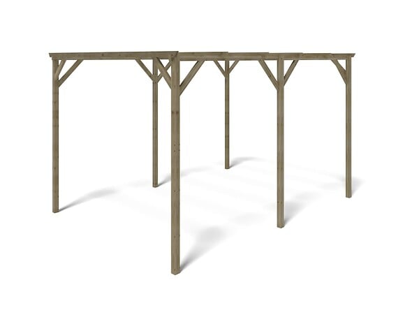 ALTANKA - Carport, abri de voiture  3x4 m - 12 m2 - CAR13 - large