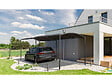 HABITAT ET JARDIN - Carport en métal extensible " Mathis" - 303/566 x 295 x 240 cm - Gris - vignette