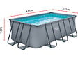 HABITAT ET JARDIN - Piscine tubulaire "Ludo 2" - 4,01 x 2,01 x 1,22 m - Sans filtration - vignette