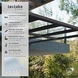 TECTAKE - Plaques doubles SHINY en polycarbonate découpables blanc transparent - vignette