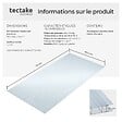 TECTAKE - Plaques doubles SHINY en polycarbonate découpables blanc transparent - vignette