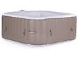 HABITAT ET JARDIN - SPA GONFLABLE MONAC EN PVC - 6 PLACES - TAUPE/CREME - vignette