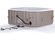HABITAT ET JARDIN - SPA GONFLABLE MONAC EN PVC - 6 PLACES - TAUPE/CREME - vignette