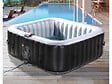 HABITAT ET JARDIN - Spa Gonflable NICE en PVC - 6 places - Gris/Noir - vignette