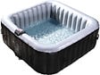 HABITAT ET JARDIN - Spa Gonflable NICE en PVC - 6 places - Gris/Noir - vignette