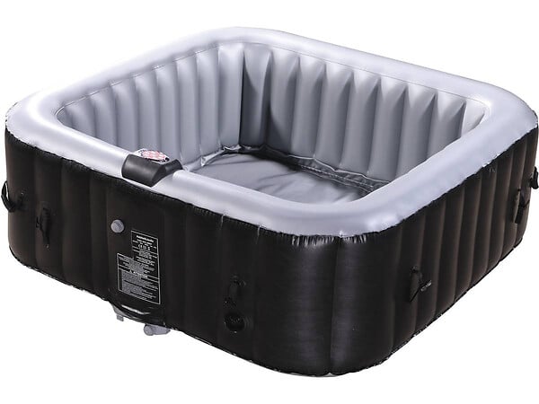 HABITAT ET JARDIN - Spa Gonflable NICE en PVC - 6 places - Gris/Noir - large