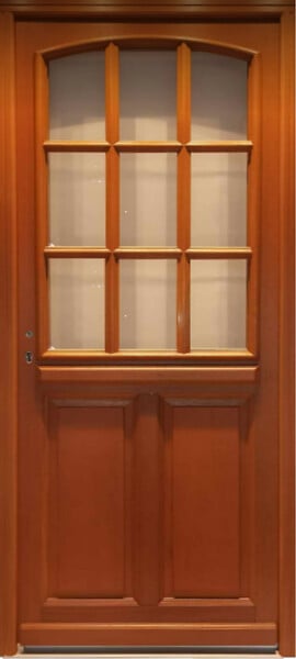 GD MENUISERIES - Porte d'entrée Bois Vitrée Agatha, H215 x L90 cm Côte Tableau, p.Droit - large