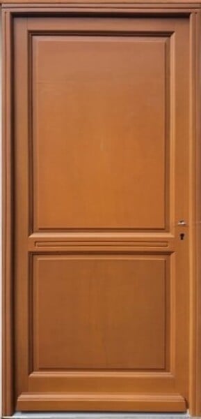 GD MENUISERIES - Porte d'entrée Bois Pleine Eyden, H215 x L90 cm Côte Tableau, p.Gauche (Poignée, Barillet ref010723NO) - large