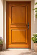 GD MENUISERIES - Porte d'entrée Bois Pleine Garnier, H215 x L80 cm Côte Tableau p.Gauche - vignette