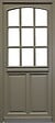GD MENUISERIES - Porte d'entrée Bois Vitrée Ady, Vert Gris Olive, H215 x L90 cm Côte Tableau, p.Droit - vignette