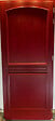 GD MENUISERIES - Porte d'entrée Bois Pleine Carene Rouge pourpre, H215 x L90 cm Côte Tableau p.Gauche - vignette
