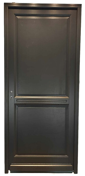GD MENUISERIES - Porte d'entrée Bois Pleine Elina, H215 x L90 cm Côte Tableau, p.Droit - large