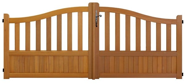 GD MENUISERIES - Portail En Bois Ajouree L3m x H1,10/1,30 (sans quincaillerie) - large