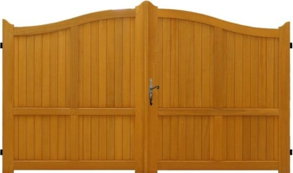 GD MENUISERIES - Portail En Bois Plein L3m x H1,60/1,80 (sans quincaillerie) - large