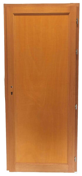 GD MENUISERIES - Porte De Service Bois pleine Armagos, H200 x L90 Côte Tableau, p.Gauche (Poignée, Barillet ref 01245F924) - large