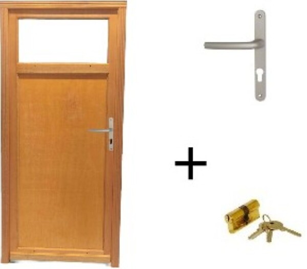 GD MENUISERIES - Porte De Service Bois Pagos, H200xL90 cm Côte Tableau, p.Gauche (Poignée, Barillet ref 01245F924) - large