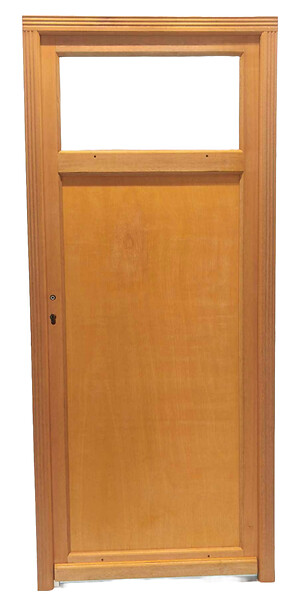 GD MENUISERIES - Porte De Service Bois Pagos, H200 x L90 cm Côte Tableau, p.Droit - large