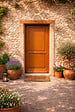 GD MENUISERIES - Porte d'entrée Bois Pleine Eyden, H215 x L90 cm Côte Tableau p, Droite - vignette