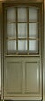 GD MENUISERIES - Porte d'entrée Bois Vitrée Andore Vert Gris Olive, H215 x L80 cm Côte Tableau p.Droit - vignette